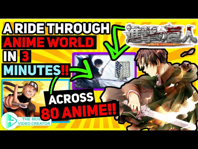 A Ride Through 80 Anime World In 3 Minute AMV