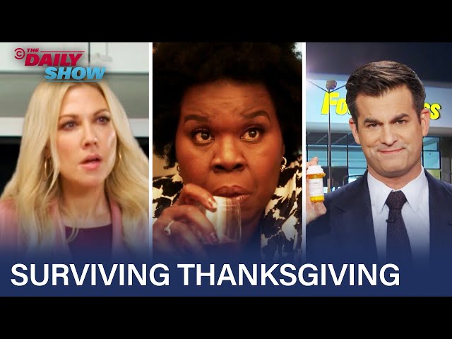 Leslie Jones, Michael Kosta, & Desi Lydic Help You Survive Thanksgiving | The Daily Show