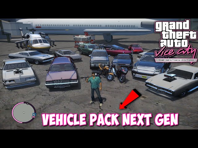 HD Vehicle Pack for GTA Vice City Next Gen Edition | GTA VC HD Car Pack | VC Next Gen HD Cars Mod