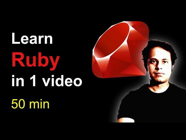 Masterclass | Ruby Programming in 1 video | Beginners Ruby HandsOn Crash Course  Interview FAQs |