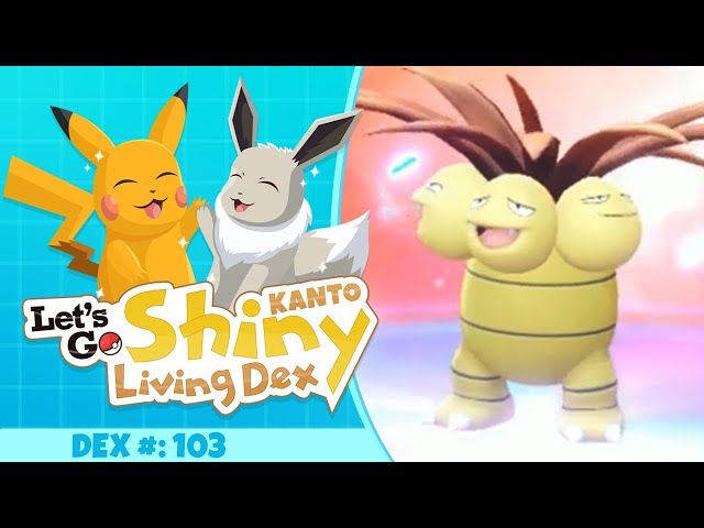 AWESOME SHINY EXEGGUTOR! | Pokemon Let's GO Pikachu and Eevee! (Kanto Shiny Living Dex #103)