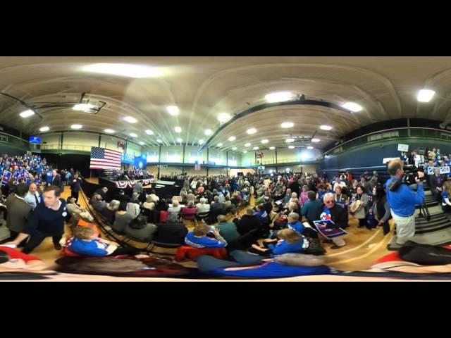 360° view of Hillary Clinton's first rally in N.H.