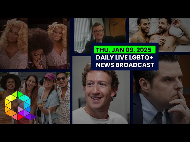 Thursday, January 9, 2025 Daily LIVE LGBTQ+ News Broadcast | Queer News Tonight