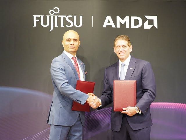 Press Conference on strategic partnership by Fujitsu and AMD