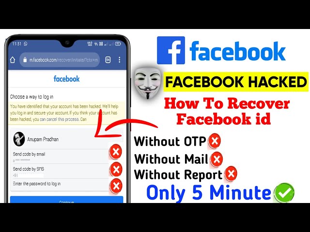 How to Recover Facebook Account Without Phone Number And OTP | Fb id Wapas Kaise Laye🔴