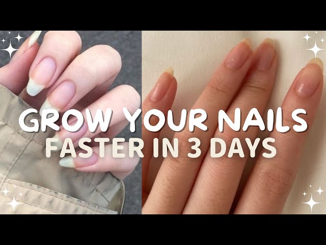 How I GROW MY NAILS IN 3 DAYS explained in less then 3 minutes