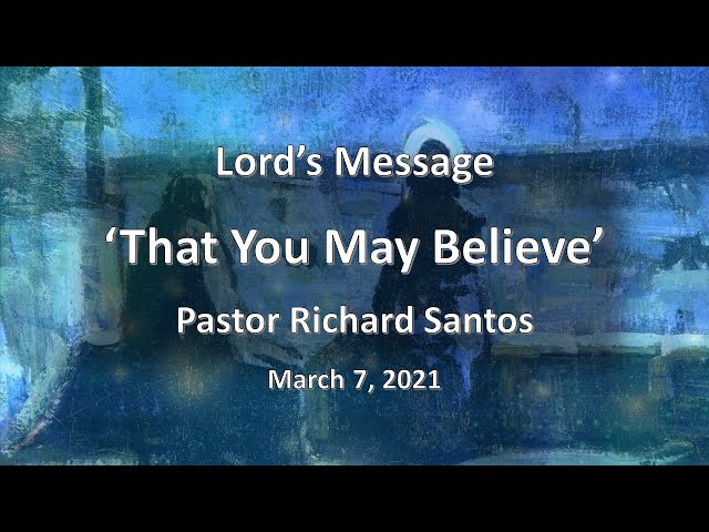 Sunday service Mar 07, 2021. (message only)