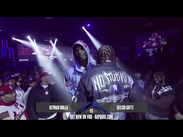 HITMAN HOLLA vs GEECHI GOTTI - OUT NOW ON VOD AT RAPGRID.COM