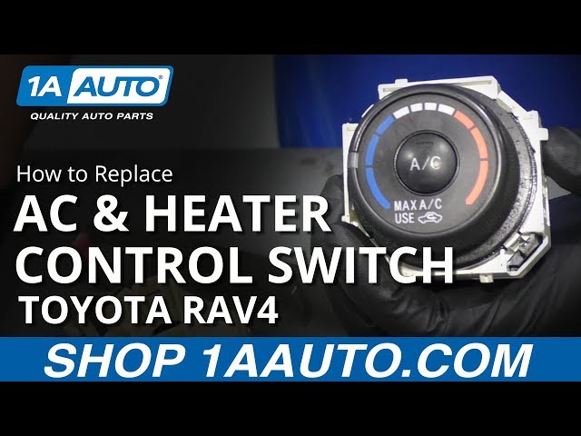 How to Replace AC Heater Control Switch 05-16 Toyota RAV4