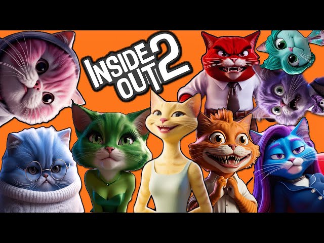 Inside Out 2: Funny Cats Edition. 🐱#cat #ai # #aicat #catai #cutecat