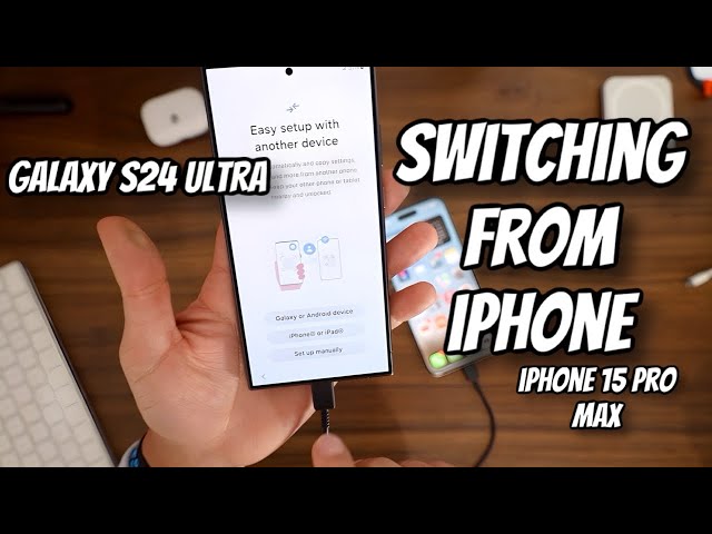 Samsung Galaxy S24 Ultra Unboxing (Switching from iPhone) Case and Screen protector