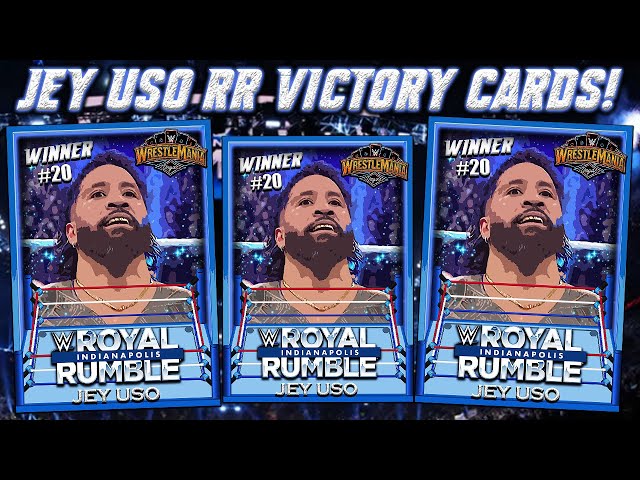 🔴SPECIAL EDITION ROYAL RUMBLE WINNER JEY USO CARDS