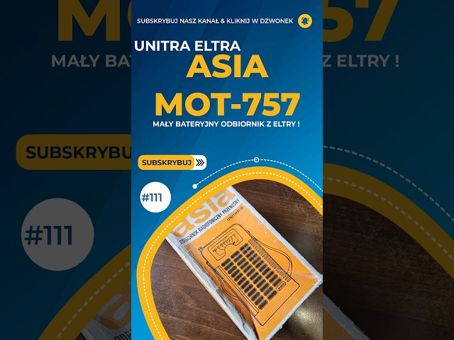 #Unitra #Eltra Asia MOT-757 - Kolejny działający odbiornik w oryginalnym Opakowaniu [S/111]