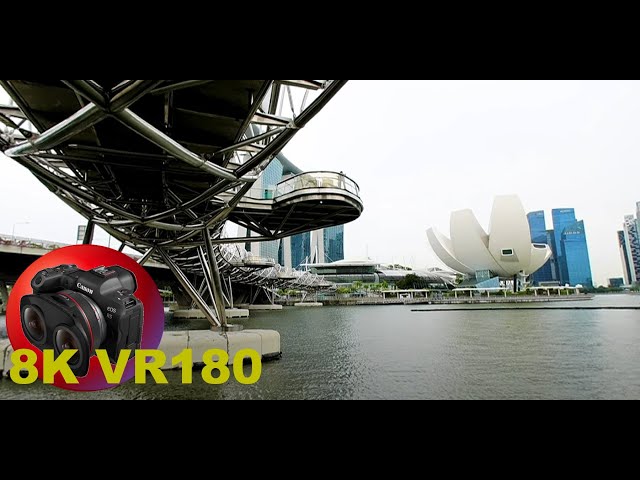 Marina Bay skyscrapers, posh hotels & luxury malls 8K VR180 3D (Travel Videos/ASMR/Music)