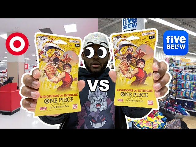 One Piece TCG OP04 Packs! Five Below vs Target!