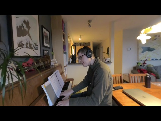 Christmas Jazz piano and vocal medley 2021 - by Geoff Peters - VR 180