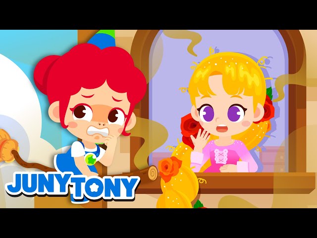 Why Does Princess Rapunzel Smell So Bad? | Good Habits | Songs for Kids | JunyTony