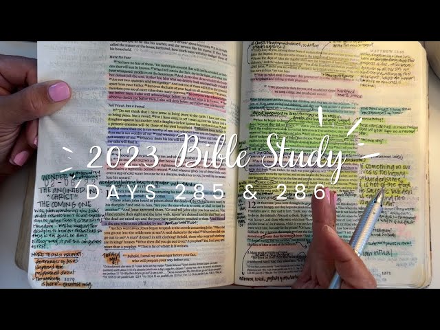 Study the Bible in One Year: Days 285 & 286 Matthew 11 & Luke 11 | Bible study for beginners