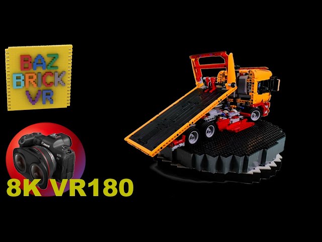 Lego Review 8109 Flatbed Truck BazBrickVR S01E42 VR180 3D 8K/4K