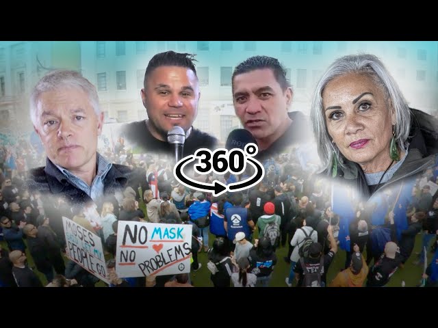 New Zealand Anti-government Protest in Civic Square, Wellington in 360° - 23rd August 2022 | TFRC