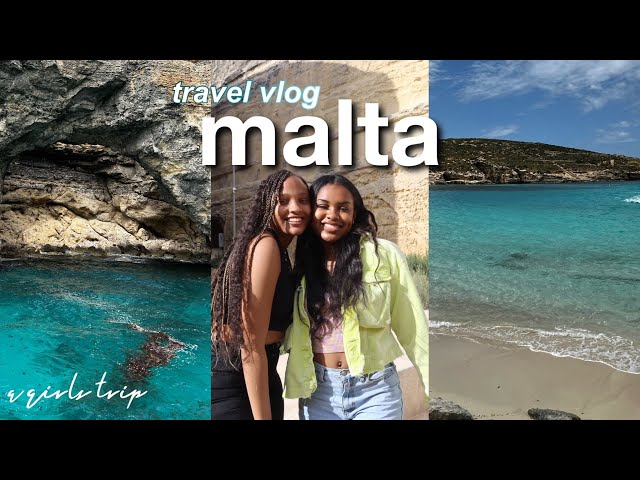 travel vlog: MALTA girls trip  | exploring, food, caves