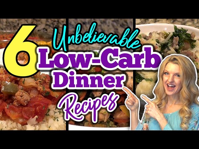 6 Mouth-Watering LOW CARB DINNER RECIPES you DON'T want to MISS! | HEALTHY DINNER Ideas | +BLOOPERS