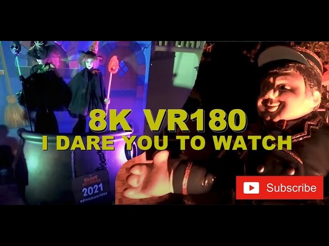 8K VR180 3D Dreamworld Halloween. Costumes, skeletons, sexy witches... (travel channel, ASMR/music)