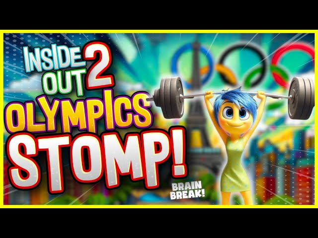 Inside Out 2 Olympics Stomp! | Inside Out Brain Break | Just Dance | Danny Go Noodle | Freeze Dance