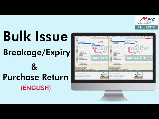 Return All Your Dump & Breakage/Expiry on single click to respective suppliers by BULK ISSUE-English