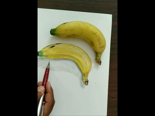 how to draw banana #howtodraw #howto #drawong #youtubevideos