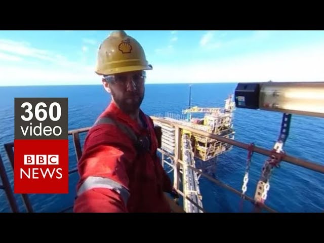 In 360: Life on an Oil Rig- BBC News