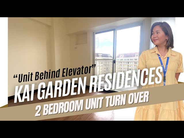 DMCI HOMES : Kai Garden Residences ( 2 Bedroom : Newly turned over unit ) | Unit Behind Elevators