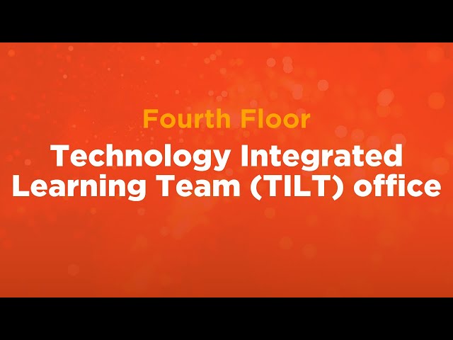 4th Floor Technology Integrated Learning Team (TILT) office with Dr. Amber Porter