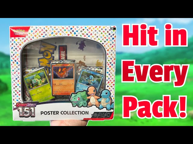 Best! Pokemon 151 Poster Collection Box