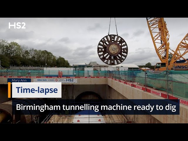 Second giant HS2 tunnel boring machine gets ready to start digging under Birmingham