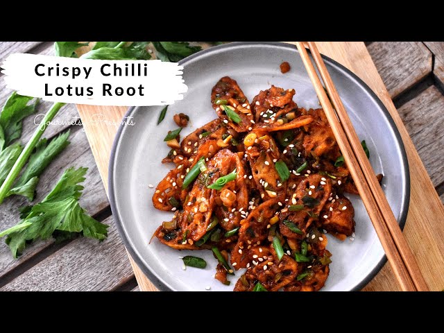 The BEST ever Restaurant Style Crispy Chilli Lotus Root Recipe By Shikha Gulecha