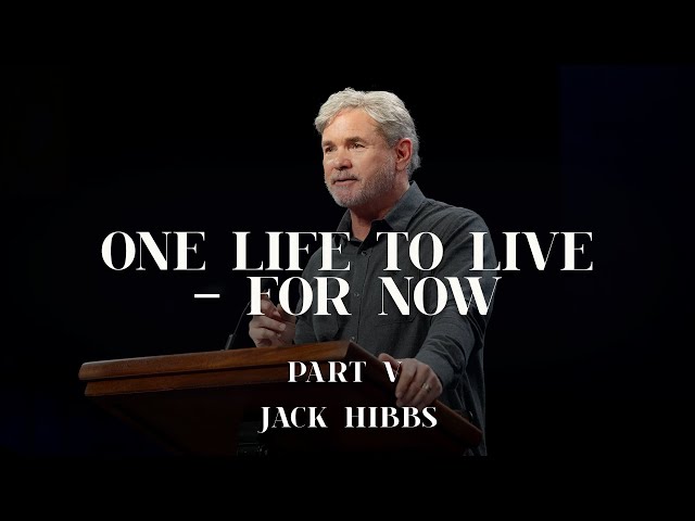 Sunday 1st Service - One Life To Live – For Now - Part 5 (Romans 12:1-8)