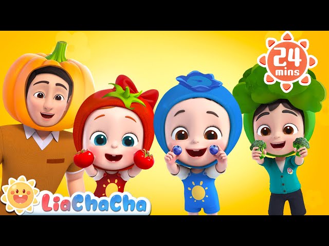 Yummy Veggies Song 🍅🥕🥦| Food Song for Kids | Kids Songs & Nursery Rhymes | LiaChaCha