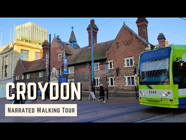 CROYDON, Greater London | 4K Narrated Walking Tour | Let's Walk 2025