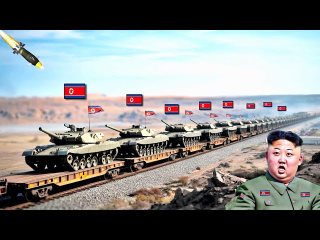 13 MINUTES AGO! Train Carrying 500 North Korean Tanks Destroyed by Ukraine!