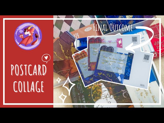 Pen Pal With Me | ✨ Simple Aesthetic Collage Postcards ✨