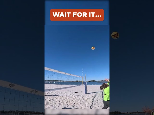 Cold Florida Beach Rally 🥶 #volleyball #volleyballplayer #volleyballworld #haikyuu #sports #gopro