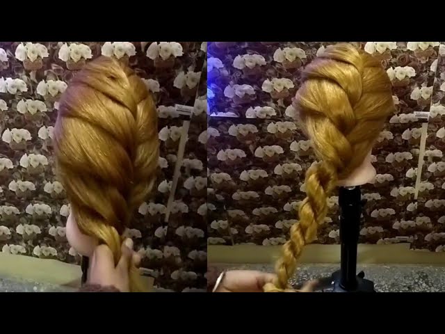 How to : Easy Rope Braid Back Hairstyle