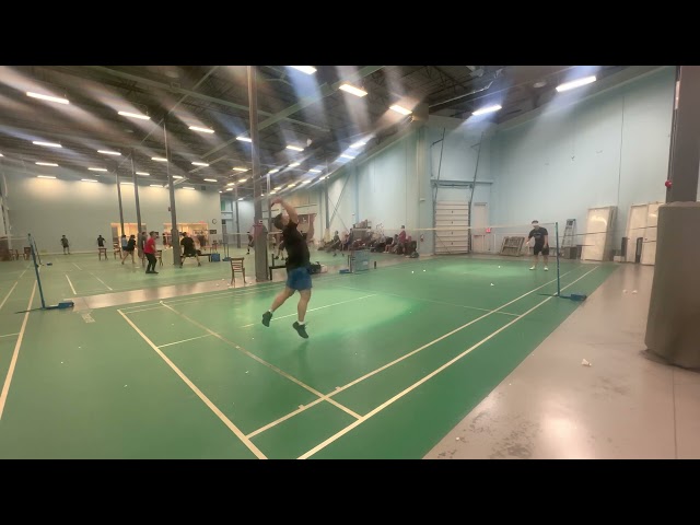 Badminton training defensive skills