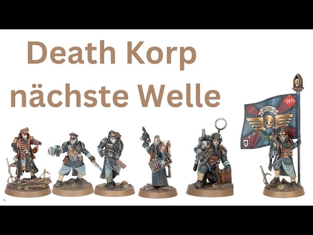 Warhammer 40k Death Korps alle Einheiten am Samstag. 3 Kommissare in einem Trupp :D