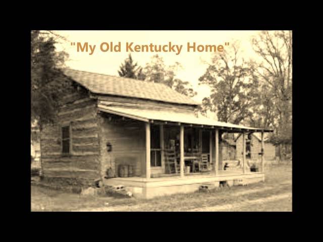 MY OLD KENTUCKY HOME STEPHEN FOSTER words lyrics text old American folk State Derby sing along song