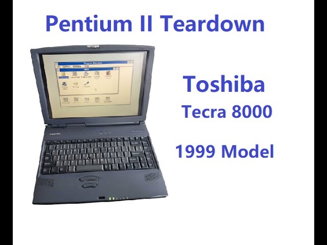 P-II laptop teardown | Tecra 8000 | Pentium II | Toshiba