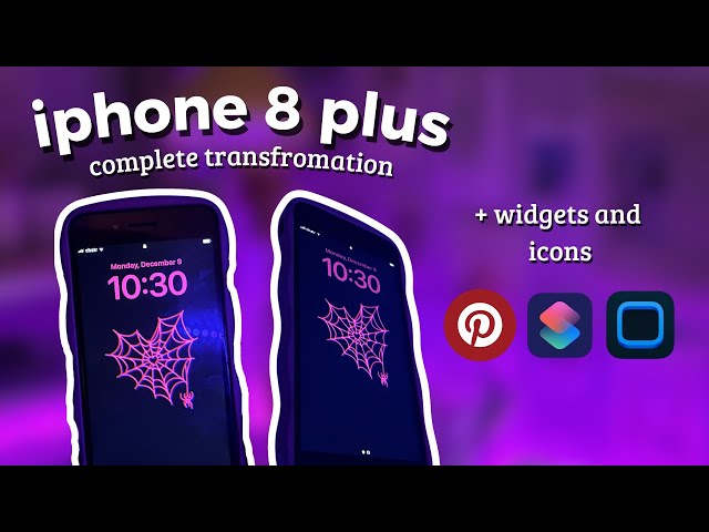 ☁️🎀 customize my iPhone 8 plus w/ me! | icons + widgets