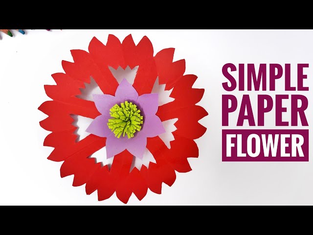 How to make paper flowers with paper | Paper flowers craft