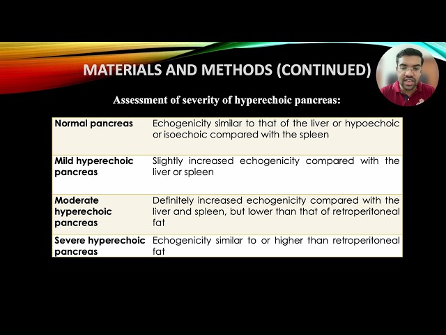 Dr Sahil Sidhu | ASSOCIATION OF HYPERECHOIC PANCREAS WITH GLYCOSYLATED HAEMOGLOBIN VALUES